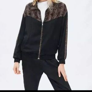 Zara satin snake jacket